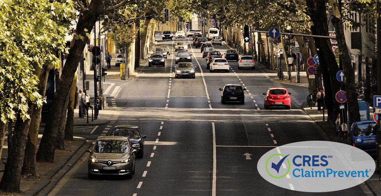 vehicles driving on road