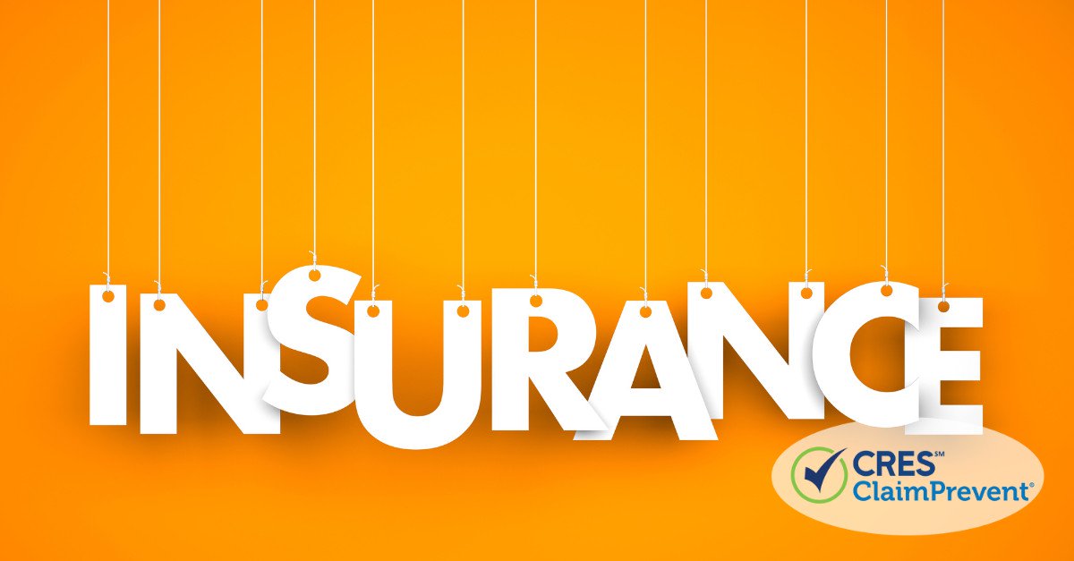 orange background white insurance letter hanging